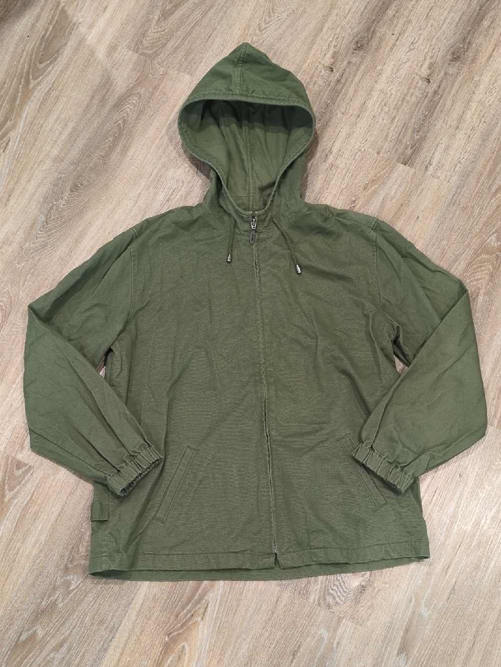 ❤️💚Christopher & Banks Olive Green Hooded Zip Jacket Women's size M❤️💚